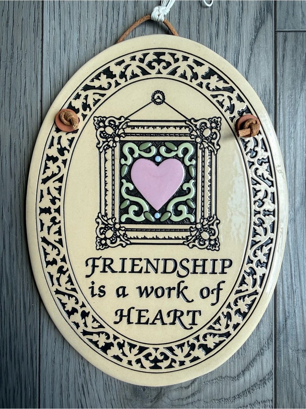 Handcrafted Trinity Pottery Ceramic Wall Plaque